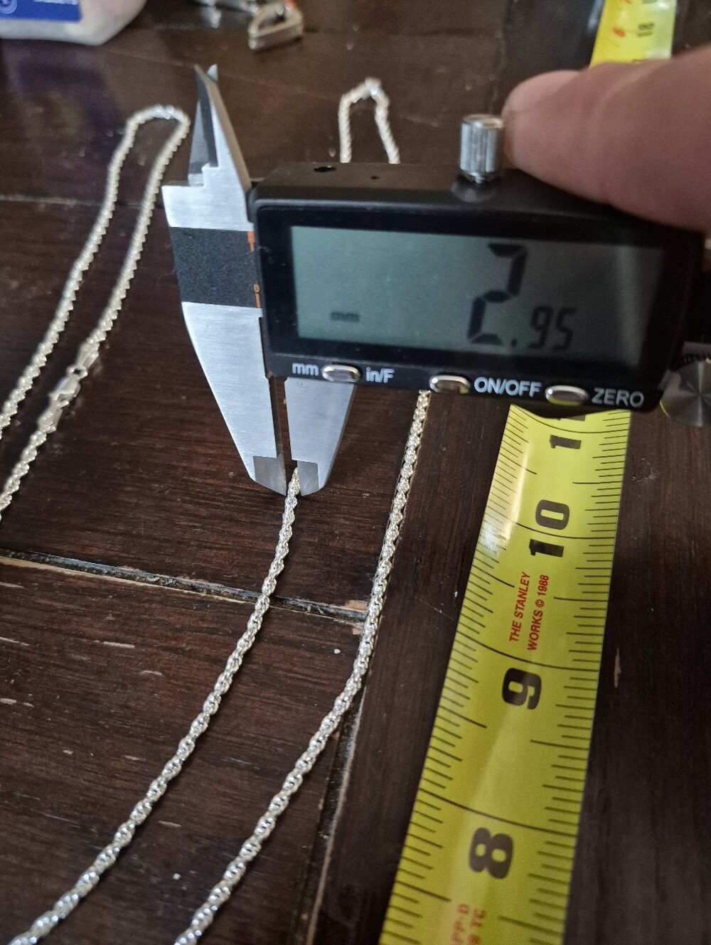 2 SEPERATE NECKLACES They Are Both Made In ITALY 925 Sterling SILVER Rope CHAINS - Picture 12 of 16